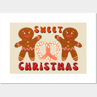 Sweet Christmas Gingerbread Posters and Art